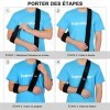 SupreGear Écharpe de Bras, Réglable Léger Confortable épaule Immobilisateur Bras Sling Respirant épaule Soutien Pour Bras/Mai