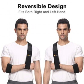 YF Écharpe de Bras, Efficace Harnais Dimmobilisation de lépaule pour Déchirure de Coiffe Des Rotateurs Poignet Coude, Ajust
