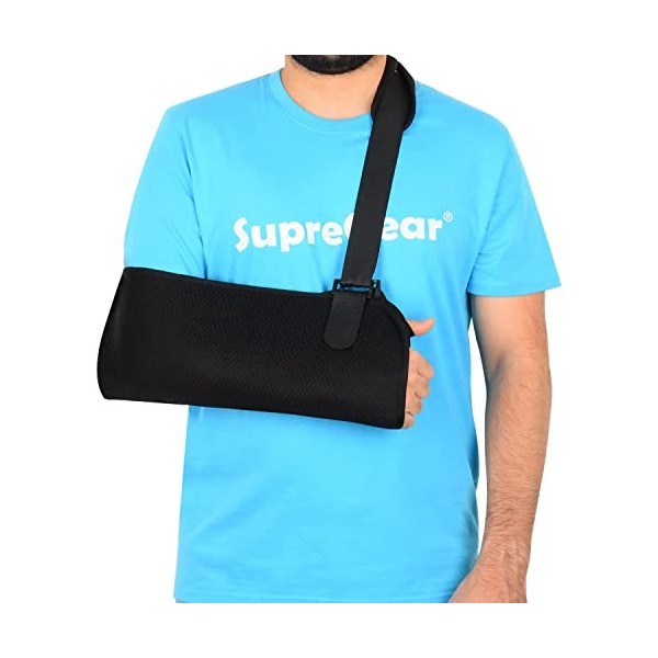 supregear Écharpe de Bras Épaule, Légèr Réglable en Maille pour Immobiliser des Rotateurs pour les Blessures à Lépaule, Os C