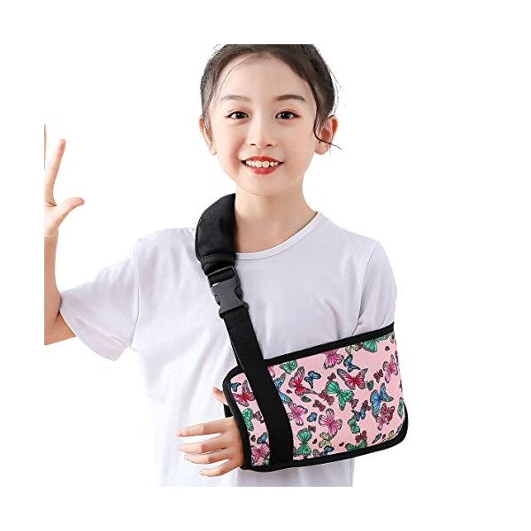 Écharpe de bras en forme de papillon pour filles,Tendance,Colorée,Élégante,Pour tout-petits,Attelle de soutien pour limmobil
