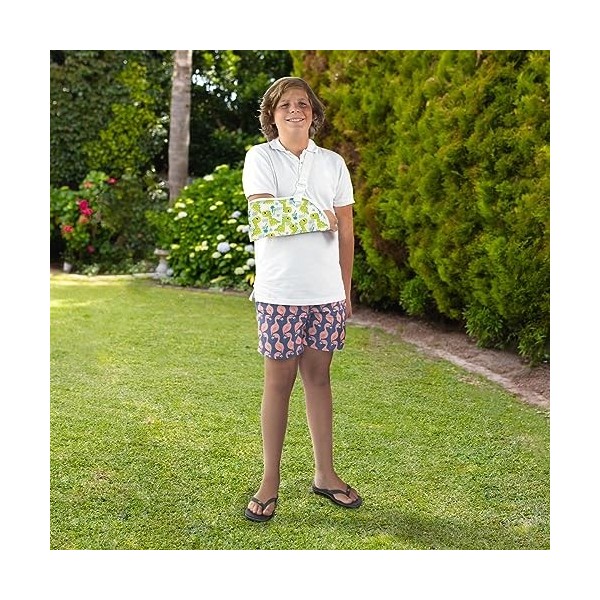 Mobiclinic®, Attelle Bras Enfant, Taille M, 100% Coton, Marque Européenne, Echarpe Médicale Enfant, Sangle Réglable, Echarpe 