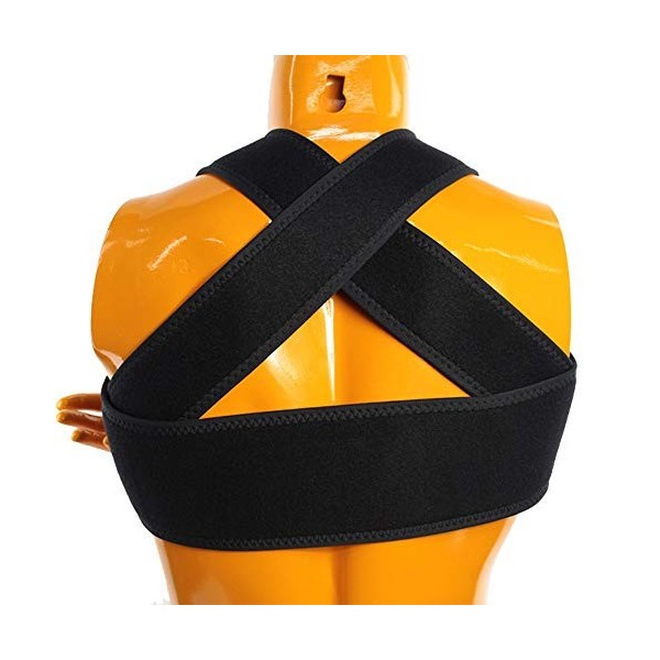 Armor - Maintien de Bras Bandoulière Réglable avec Bandage Respirant Support de Bras pour Récupération de Fracture Épaules Bl