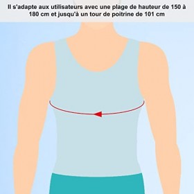 supregear Écharpe de Bras Immobilisateur dépaule, Réglable Confortable Élingue dimmobilisation du Bras dépaule Attelle de 