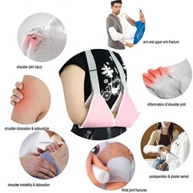 Écharpe de Bras, Réglable Respirante Support ajustable doux avec sangle de taille, Sangle de soutien du bras pour cassé et Fr