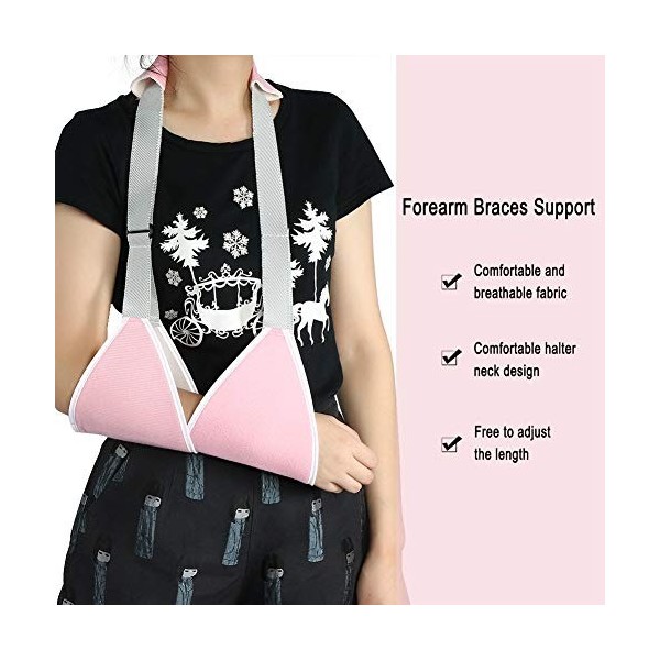 Immobilisateur Dépaule Décharpe de Bras, Sangle Dattelle Dattelle de Fracture Dentorse Décharpe de Bras Dadulte Réglab