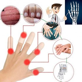 14 PCS Doigts en gel, Protège doigt, Protection des doigts, Nouveau Matériau, Doigt en silicone, Idéal pour déclencher les do