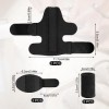 SAVITA 2pcs Attelle de Doigt 2 Redresseur de Doigt Main Courts et 5 Manchon de Doigt, Réglables Attelle de Stabilisateur de D
