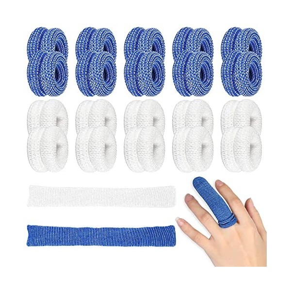 Bandages Tubulaires Pour Premiers Secours 20pcs Bandage Tubulaire Doigt Enroulé Pansement Pansements Tubulaires Pour Doigts T