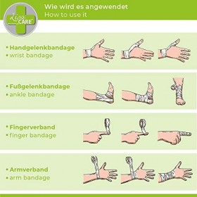 Lisa Care doigt la saleté la graisse et se Retire –-élastique étanche Plâtre&nbsp;–&nbsp;Sélection des couleurs&nbsp;–&nbsp;4&nbsp;rouleaux 2.5&nbsp;cm X 4