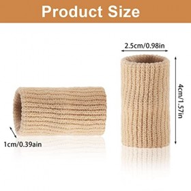 Heyu-Lotus Lot de 10 manchons de compression respirants pour doigt - Pour larthrite des doigts - Pour soulager la douleur