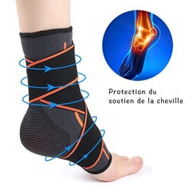Attelle Cheville Sport, Chevillere Entorse Support de Cheville Soutien de la Cheville Réglable Protection pour Homme et Femme