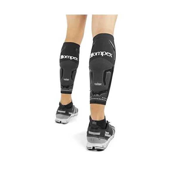 Compex - Paire de manchons de compression pour mollets avec 3 zones de compression