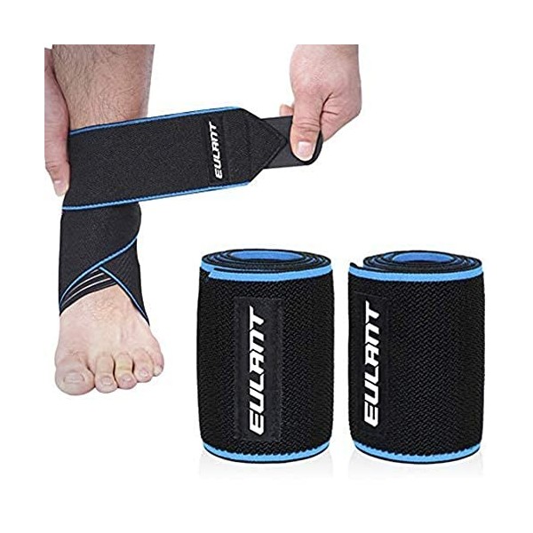 ONTYZZ Soutien de Bandage de Cheville 1 Paire Haute Elasticité Chevillère des Sports Protection de la Cheville avec Bande de 