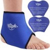 Hilph Poche de Glace Cheville Pied en Gel, Réutilisable Compresse Chaud Froid Pack pour Operatoire, Entorse à la Chevillere, 