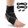 Chevillère Sport Hommes & Femmes, Chevillère Réglable, Elastique Attelle Cheville Sport, Compression Bandage Cheville pour Ch