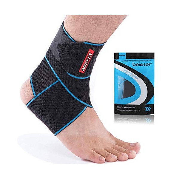 beister Chevillère Sport Hommes & Femmes, Elastique Attelle Cheville Réglable, Respirant, Compression Bandage Cheville pour C