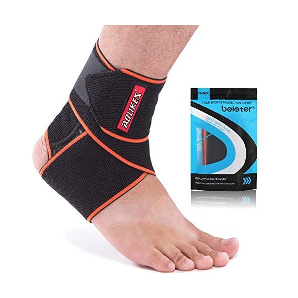 beister Chevillère Sport Hommes & Femmes, Elastique Attelle Cheville Réglable, Respirant, Compression Bandage Cheville pour C