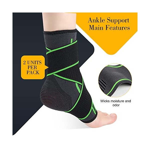 NOKDAL 1 Paire Attelle Cheville Sport Chevilliere de Maintien Ligamentaire Protege Chevillere Entorse Strapping Cheville Tend