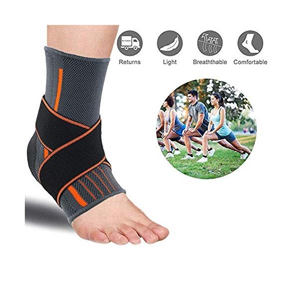 Semme Ankle Support Arch Sock Brace Sleeve respirant compression pour la récupération de la fasciite plantaire Man 