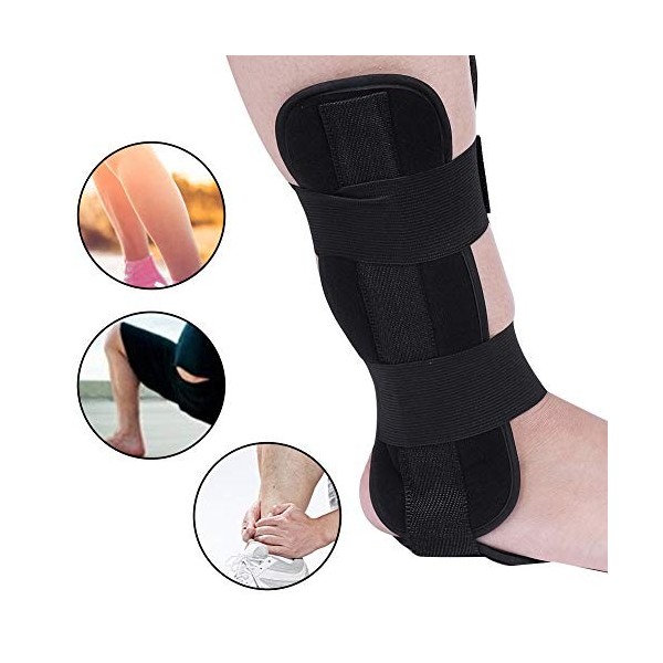 Orthèse de pied respirant, orthèse de pied de cheville Orthèse de cheville Protection de soutien Attelle dentorse Récupérati