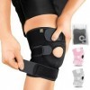 Bracoo KS10 Genouillère Rotulienne et Ligamentaire, Attelle de Genou avec Anneau Stabilisateur à Rotule Ouverte, Orthèse Ajus