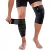 ONTYZZ Bandage du Genou Attelle 1 Paire Haute Élasticité Compression de la Cuisse Envelopper pour Sport Gymnase Course Saccr