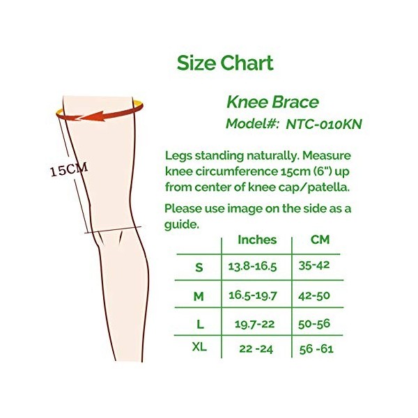 NEOtech Care Genouillère de marque RÉGLABLE - Protège genou pour gym, sport, musculation - Légère, élastique et respirante - 