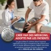 Genouillère Sport Noire Conçue par des Médecins/Attelle genou/Genouillere Arthrose Genou et Soulagement Garanti pour Tendinit