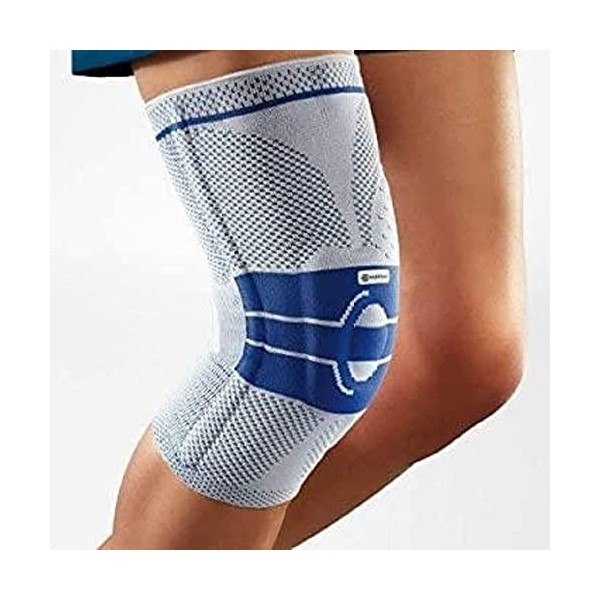 BAUERFEIND GenuTrain A3 Bandage de genou, droit, gris, Taille 4