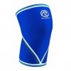 Rehband Bandage de genou Rx Original V, 1 pièce ou 1 paire, support de genou 7mm, manchon de genou, Couleur:Bleu, Taille:M