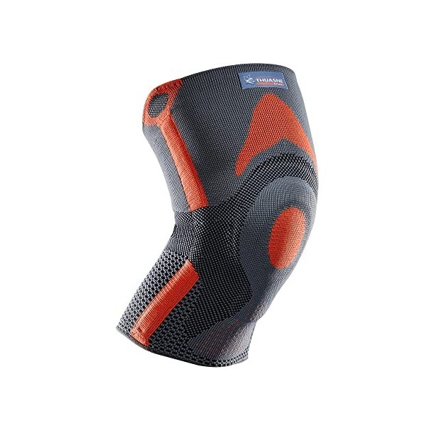 Thuasne Sport - Genouillère Rotulienne Renforcée -Tendinopathie, Instabilité Rotulienne Légère - Tricot Compressif - Indice d