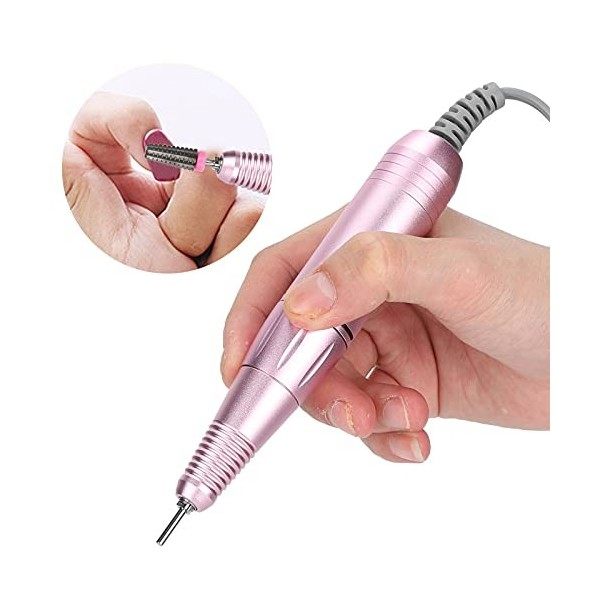 Perceuse à Ongles électrique, Pièce à Main pour Coupe-Ongles Nail Art Drill Pièce À Main Perceuse À Ongles Poignée Machine Po