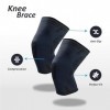 Wicket 1 paire de genouillères respirantes et élastiques pour homme et femme – Manchon de compression antidérapant pour doule