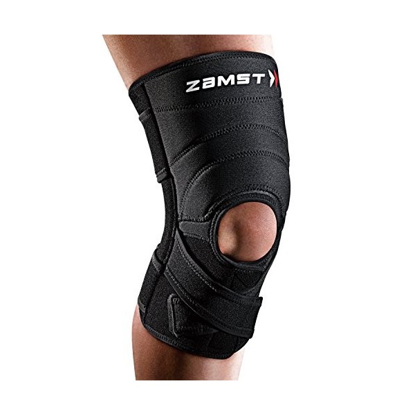 Zamst ZK-7 Genouillère Stabilisation Ligamentaire Latéraux Croisés Forte, Noir, XXL