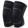 Bodyprox Lot de 2 genouillères de compression pour homme et femme, genouillère pour course à pied et entraînement M 