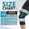 Bodyprox Lot de 2 genouillères de compression pour homme et femme, genouillère pour course à pied et entraînement M 