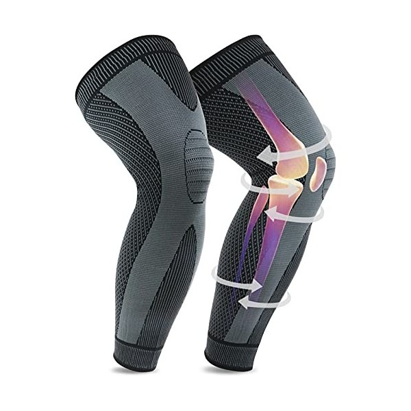 2Pack Genouillère Sport,Attelle Genou Ligamentaire pour Déchirure