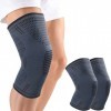 MILAIUN Genouillère Sport, 2 Pièces Genouillère Élastique Réglable, Genouillère Rotulienne et Ligamentaire, Genouillère de Sp