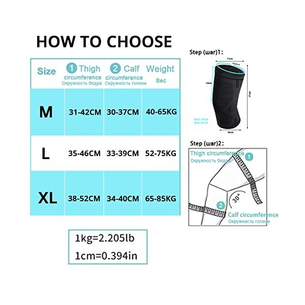 MILAIUN Genouillère Sport, 2 Pièces Genouillère Élastique Réglable, Genouillère Rotulienne et Ligamentaire, Genouillère de Sp