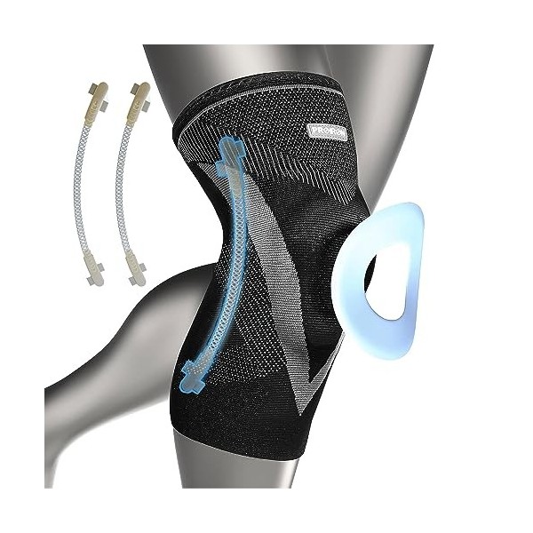 PROIRON Genouillère Sport Genouillère Rotulienne/Ligamentaire Genouillere Arthrose Genou Protege Genoux Hommes/Femmes Lmmobil