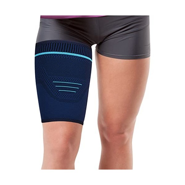 supregear Manchon de Compression pour Cuisse, Support Quadrilatère et de Jambe Antidérapant et Respirable, Compresseur de Cui