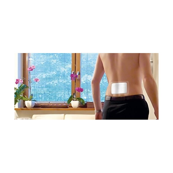 Nexcare Patch chauffant, 9,5 cm x 13 cm, 5 patchs chauffants adhésifs par pack, pour soulager les douleurs musculaires, raide