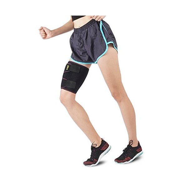 SOLES Manchon de Compression pour Cuisse SLS313 Noir