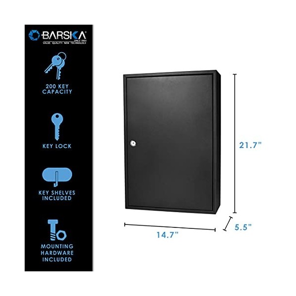 BARSKA AX11824 Coffre Fort Mixte Adulte, Noir, Moyen