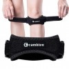 CAMBIVO 2 Pièces Genouillère Rotulienne Femme et Homme, Genouillère Sport Bandage, Strap Genou, Bande de Rotule Réglable pour