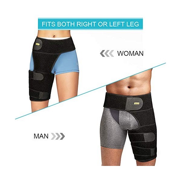 Maintien de la Cuisse Compression Groin Support Cuisse Soutien Néoprène Soulagement de la douleur Pour la Douleur De la Hanch