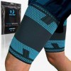 AGILE NOW® Lot de 2 bandages de compression pour cuisse - Antidérapants - Pour hommes et femmes - Taille L