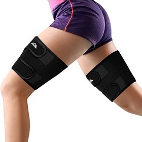 supregear Genouillère Sport, 2-Pack Manchon de Compression Respirant en Néoprène pour Les Cuisses, Ajustable et Antidérapant,