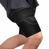 Manchon de Compression Cuisse pour Femmes et Hommes 2 Pièces Compression Supports de Cuisse Respirant Bandage Cuisse Soulager