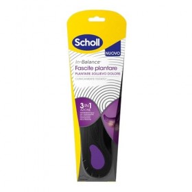Scholl In-Balance Plantaire Soulagement Douleur Fasciite Plantaire, Semelles avec Arc Plantaire Renforcé et Soutien sur le Ta